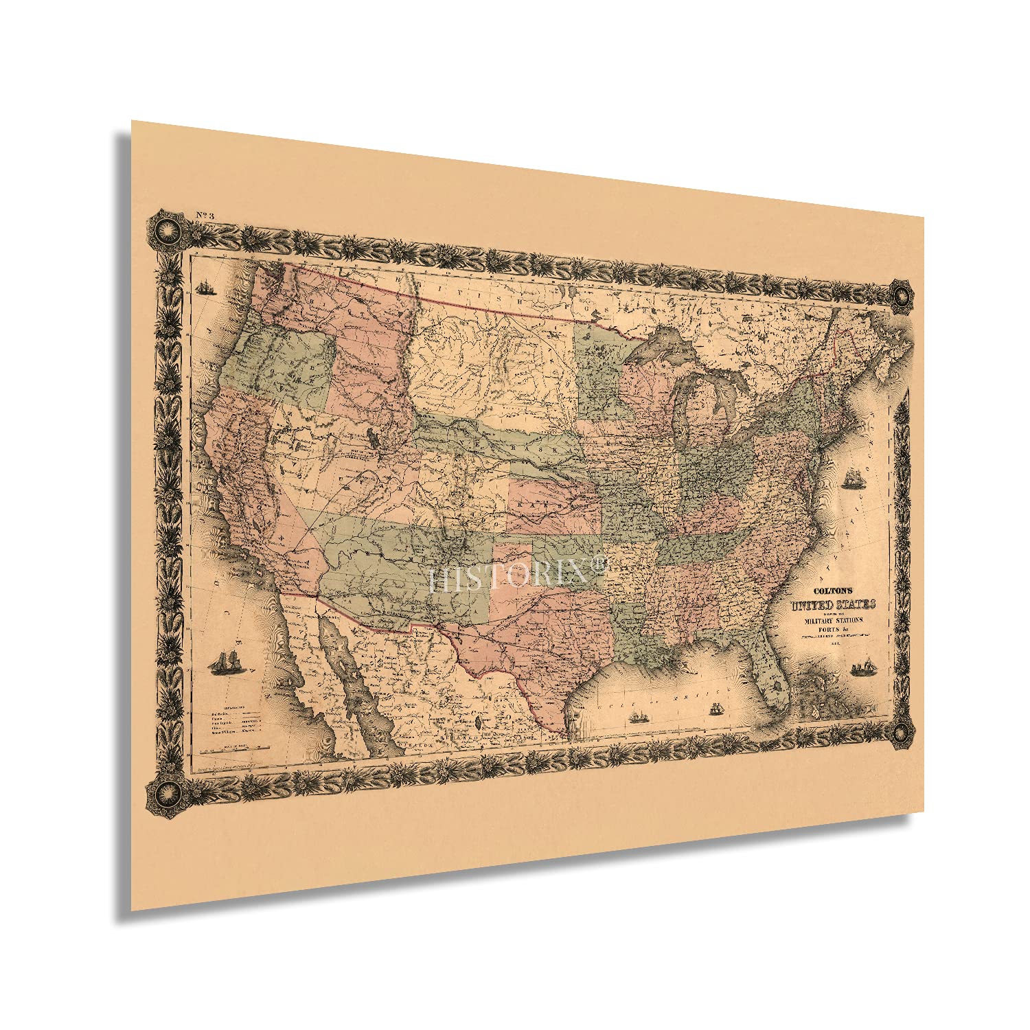 中古】【輸入品・未使用】Historix 1777 ニュージャージー州地図